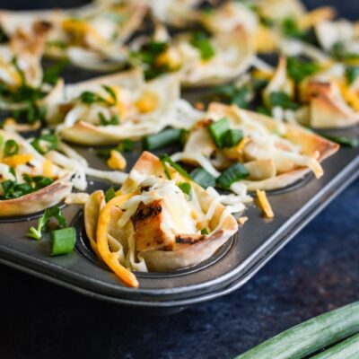 Southwestern Chicken Wonton Cups | healthlifestyle.cc